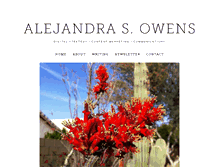 Tablet Screenshot of alejandraowens.com